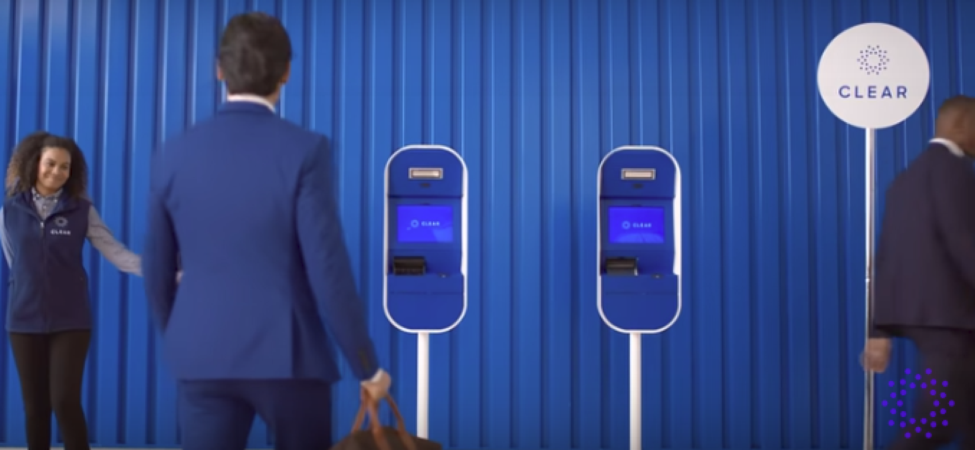 This kiosk at 30 airports, including CVG, uses biometrics to get you through ID security.
